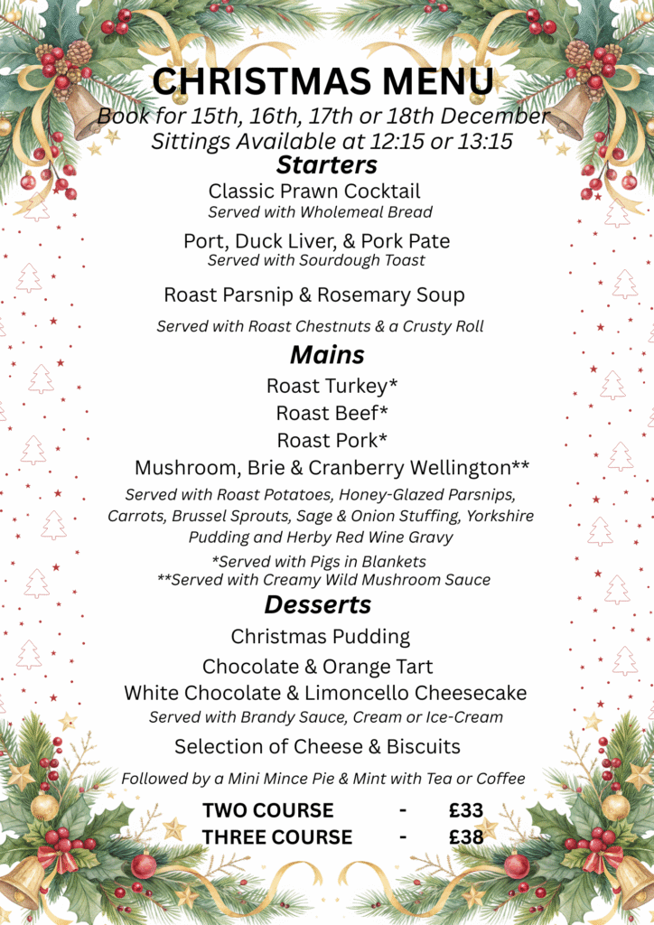 Christmas 2026 Menu